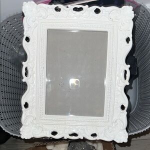 White decor frame